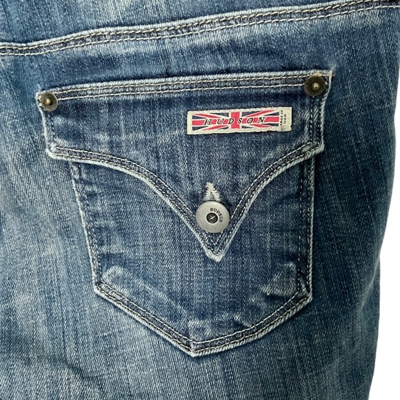 Hudson Jeans * Low-rise Skinny Denim Bermuda Shorts * Size 26 - Picture 3 of 5